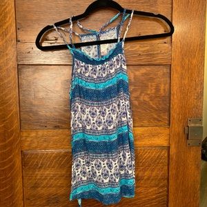 Blue flowly top (professional or casual!)